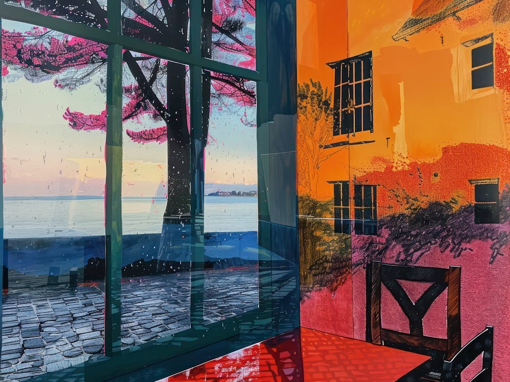 Galway From The Window View Painting 4