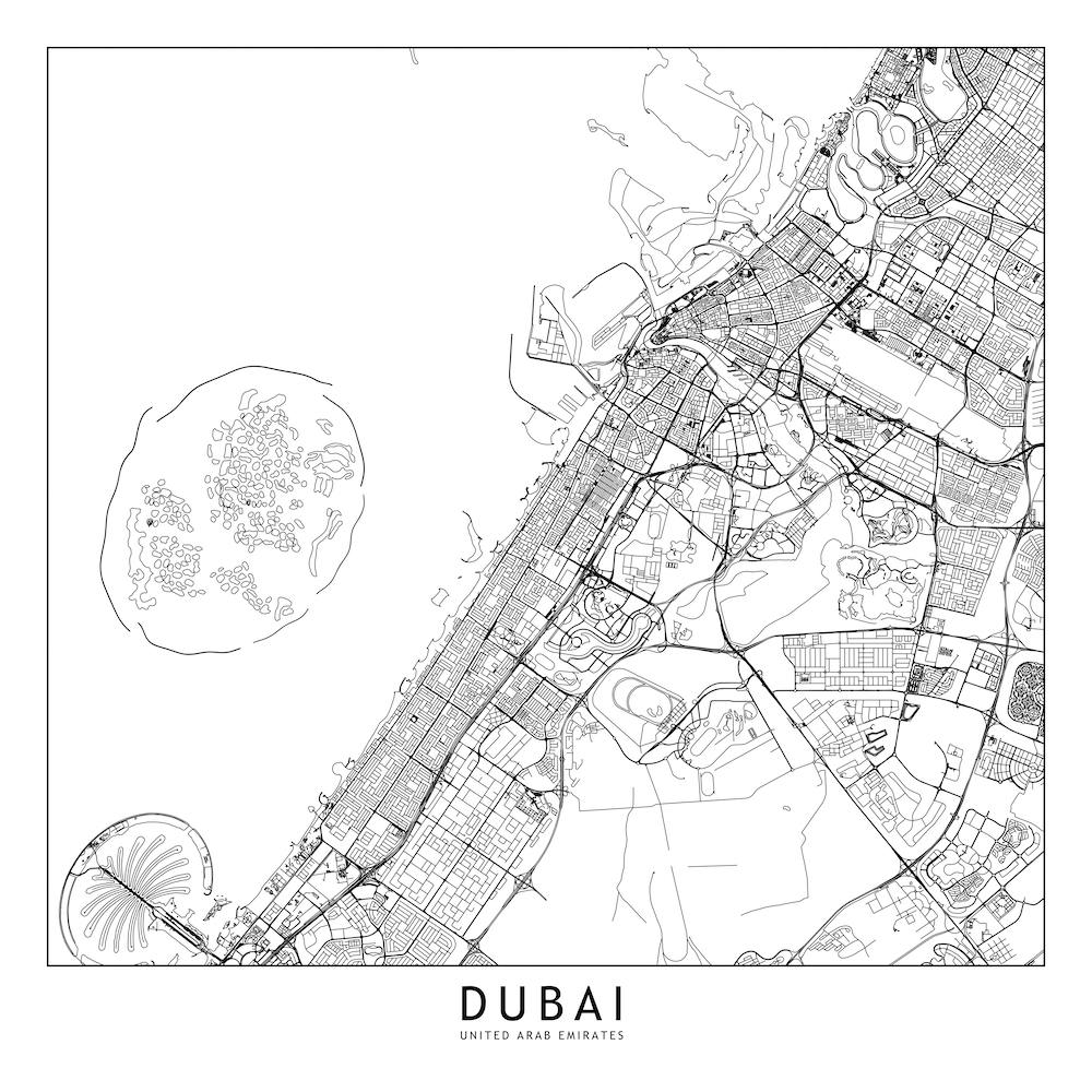 Dubai Map Line