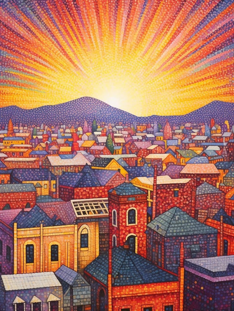 Ellensburg Washington Retro Pop Art 11