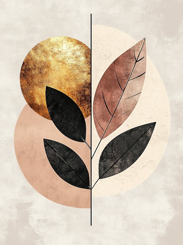 Abstract Leaves Canvas Print 8