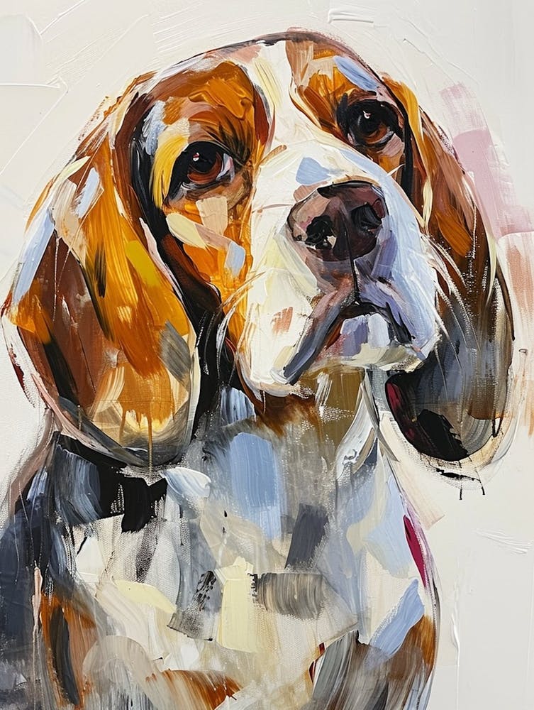 Beagle Acrylic Painting 19