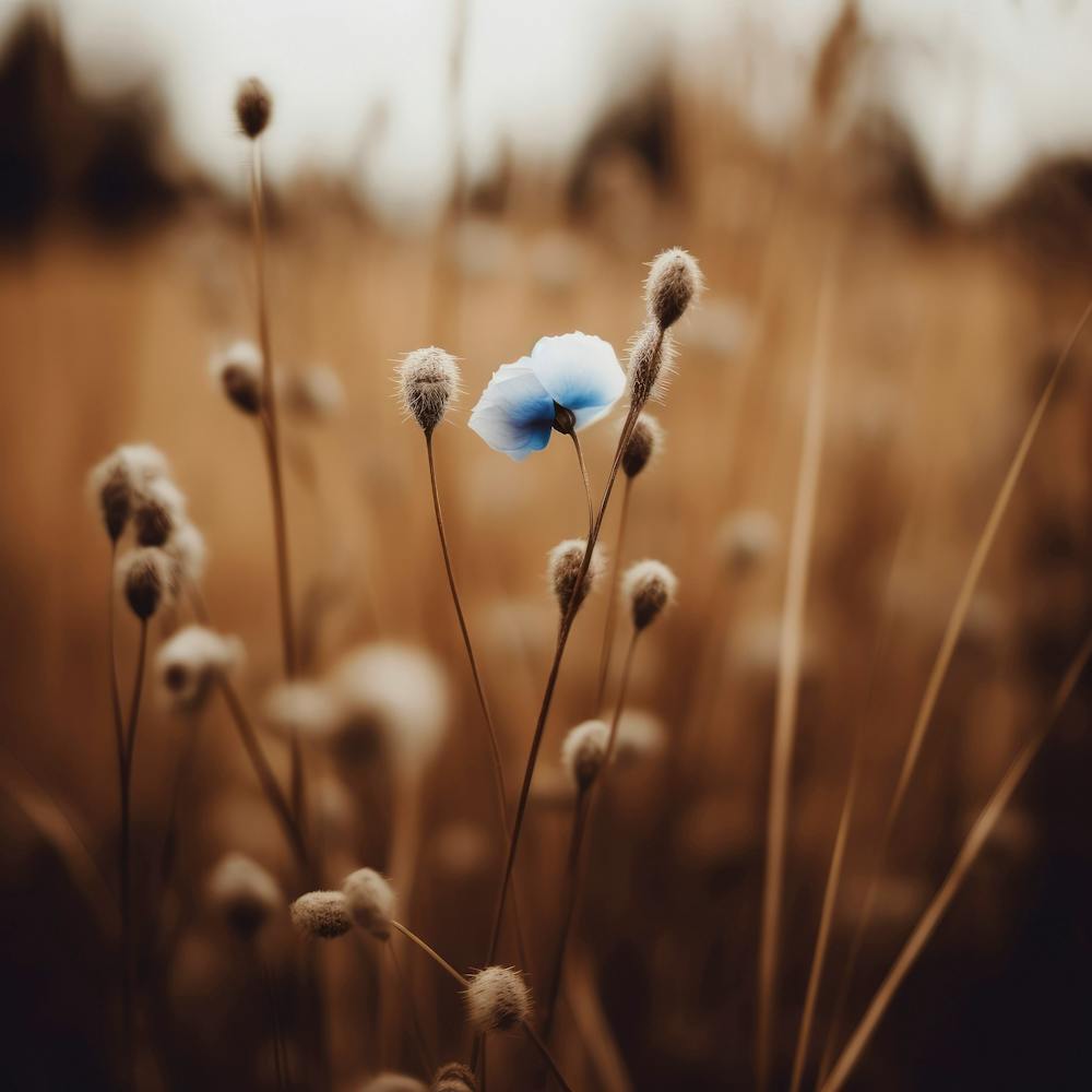 Blue Corn Flower No 6