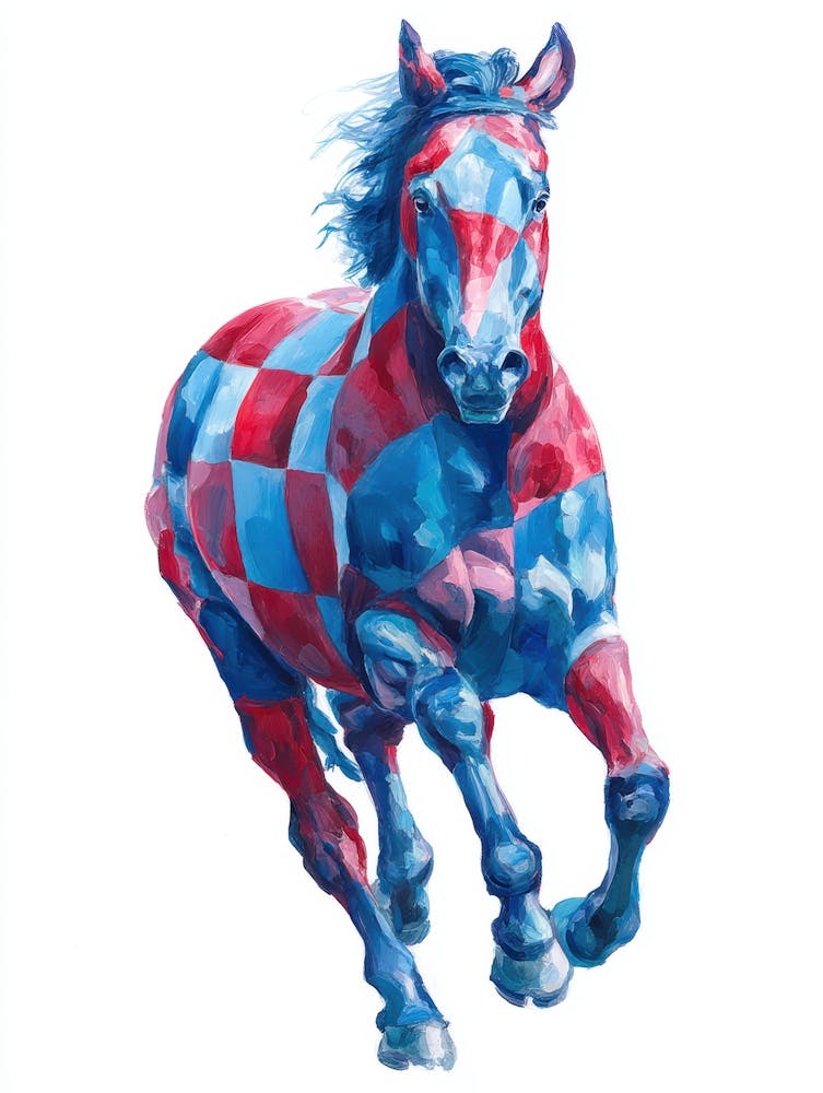 Horse - Red White And Blue