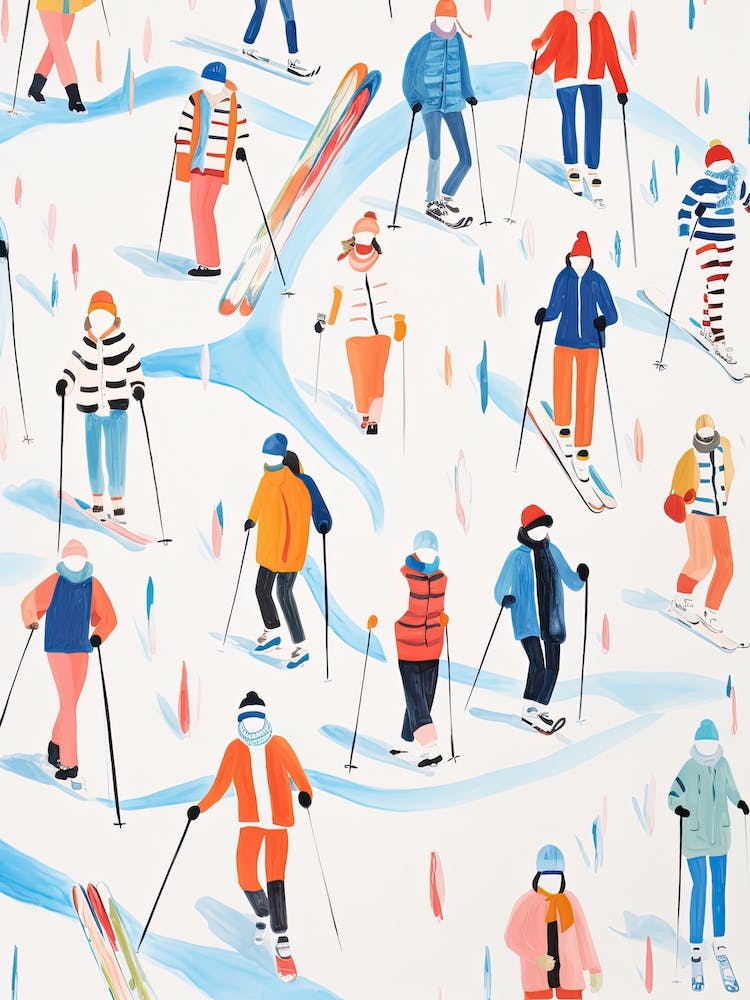 Gstaad   Switzerland, Ski Resort Illustration 1