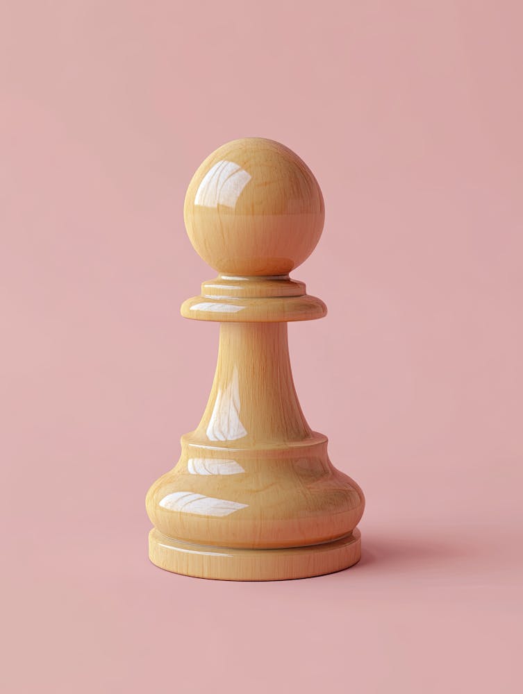 Chess Piece On Pink Background |Chess Poster 1