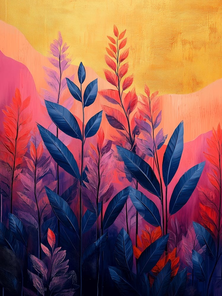 Nature leaves art