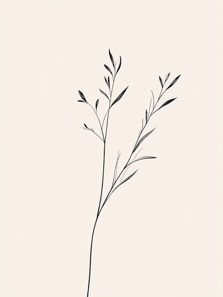 Simple Drawing Of A Plant
