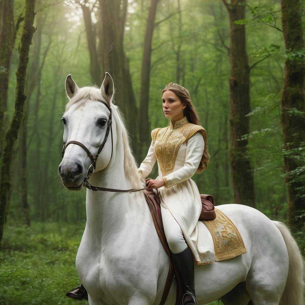 White Horse In The Woods