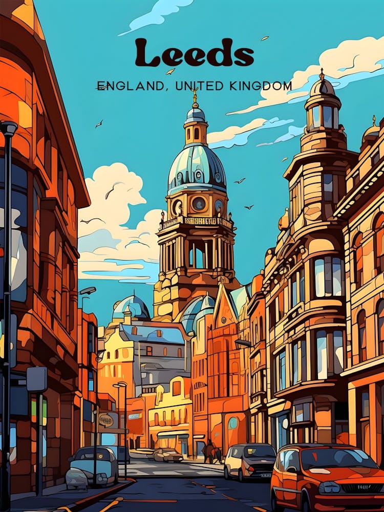 Leeds England 1 Travel Poster 3 4 Resize