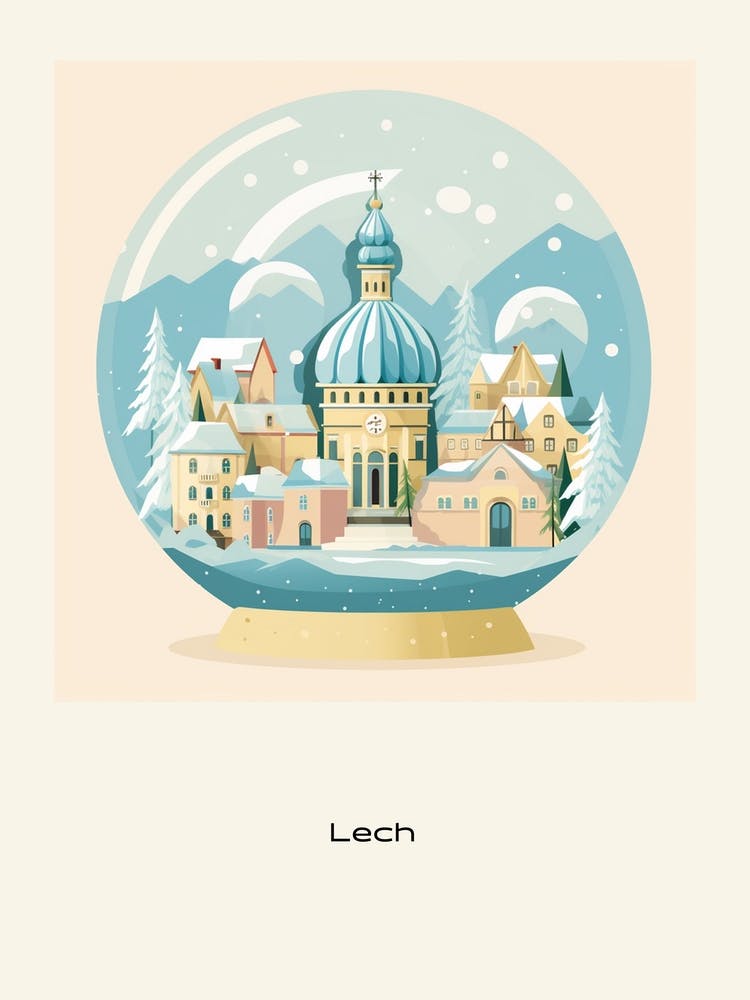 Lech Austria 2 Snowglobe Poster