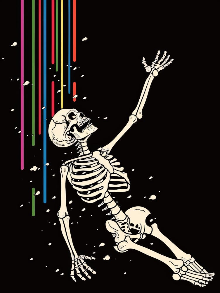 Rainbow Skeleton