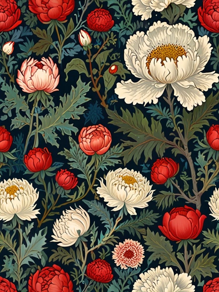 William Morris Peonies 7