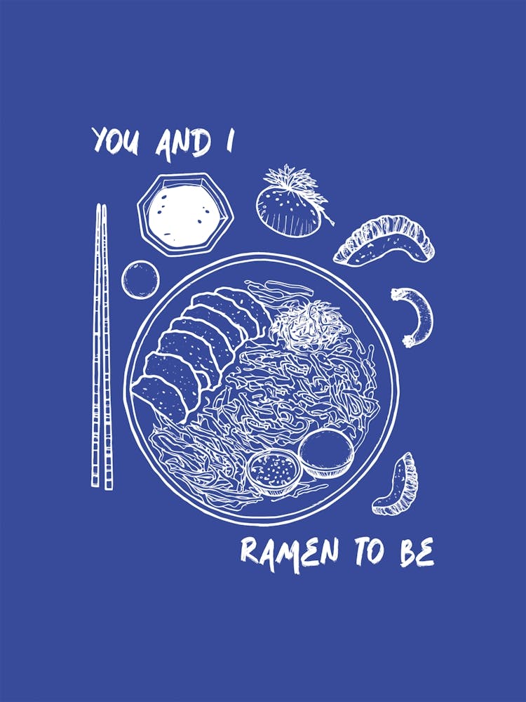 Ramen Noodles Poster, Japanese Ramen Bowl Art, Asian Foodie Wall Decor, Food Lover Gift