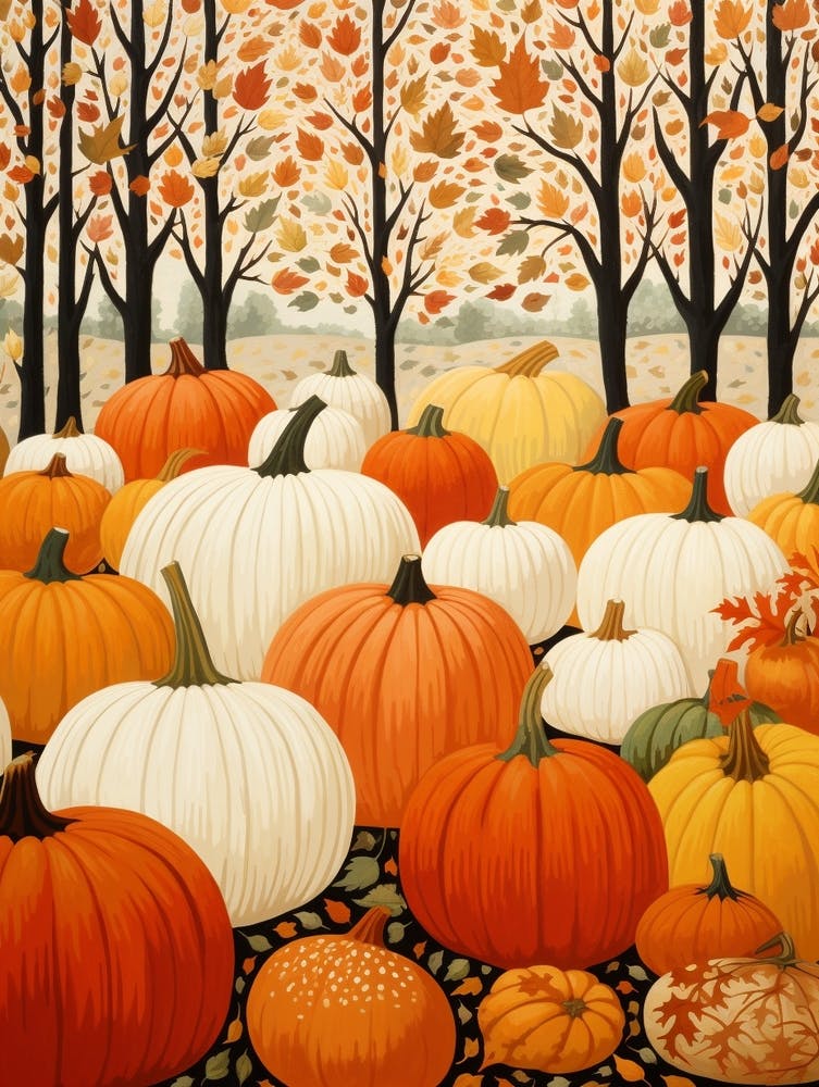 Pumpkin Patch Illustration 4
