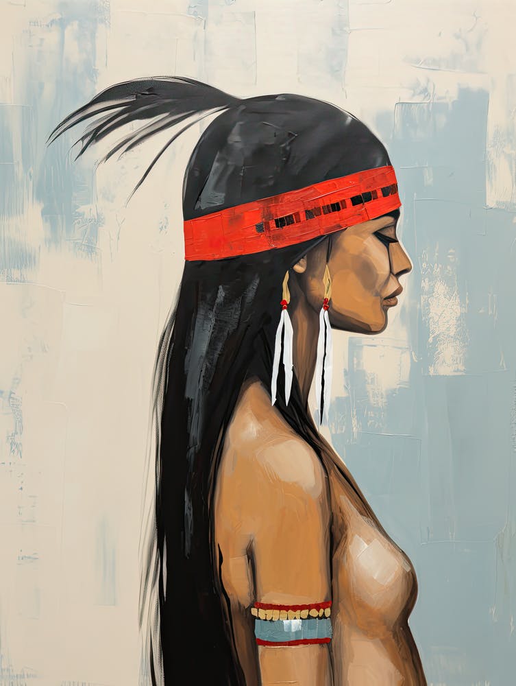 Indian\Native American Woman | Boho print