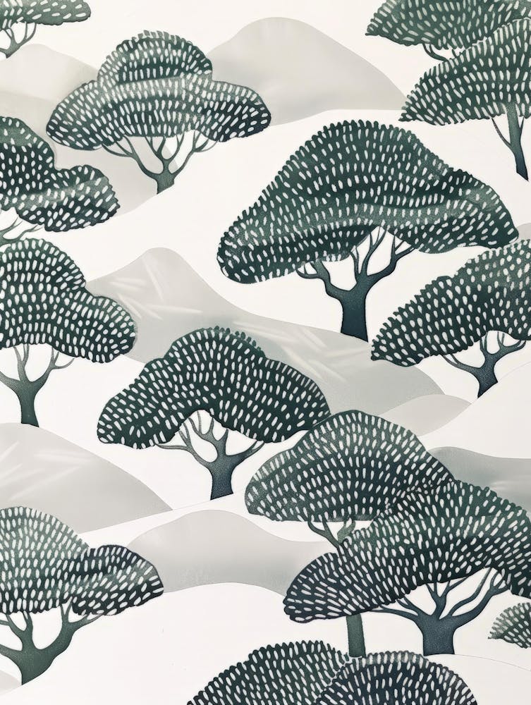 Trees In The Snow