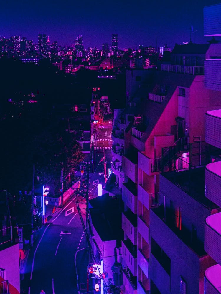 Tokyo City Night Lights