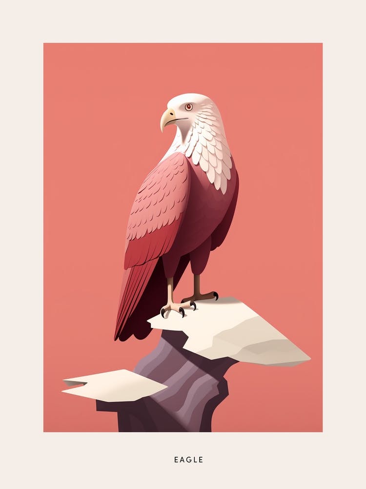 Affiche d'Oiseau Aigle Minimaliste 2