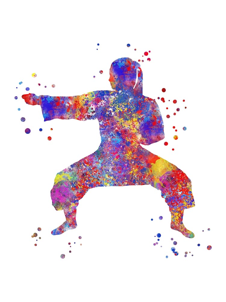 Watercolor Karate