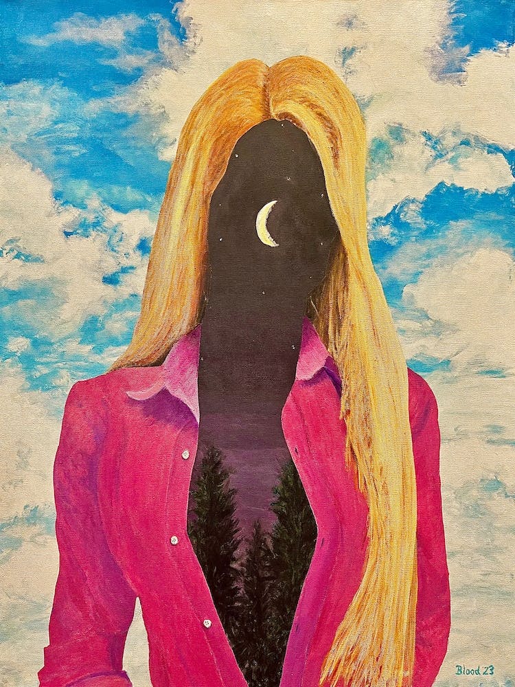 She Is The Night Pop Art Painting Day Night