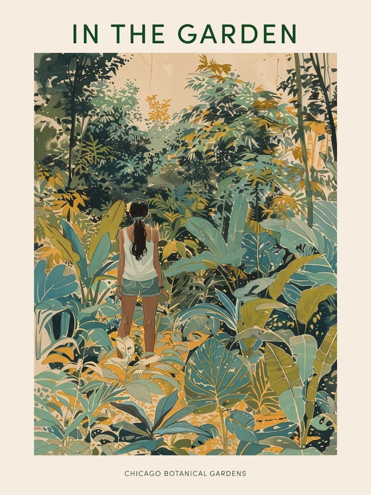 Im Garten Poster Chicago Botanical Gardens 1