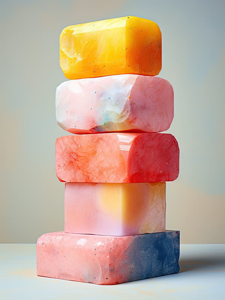 Stacked Soaps, Stones Art