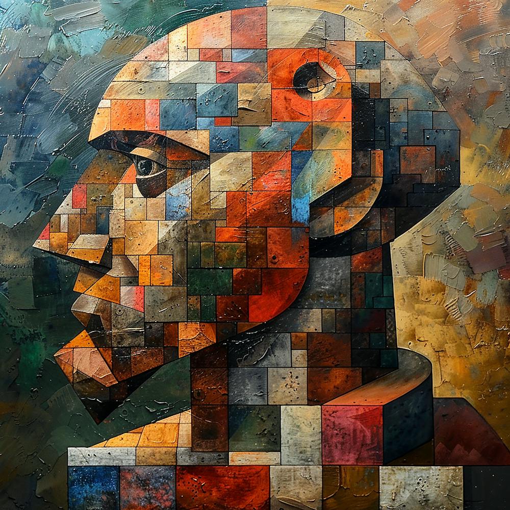 Abstract Portrait Of A Man 4