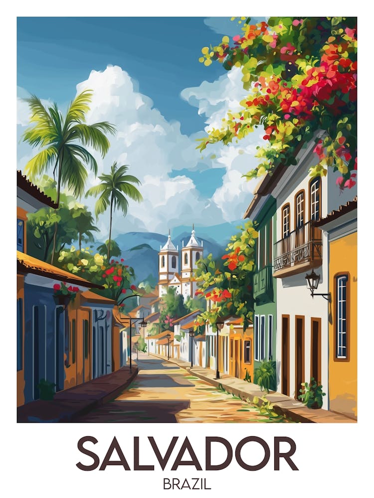 Affiche de voyage Salvador
