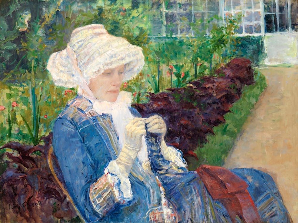 Lydia Crocheting In The Garden At Marly (1880), Mary Cassatt