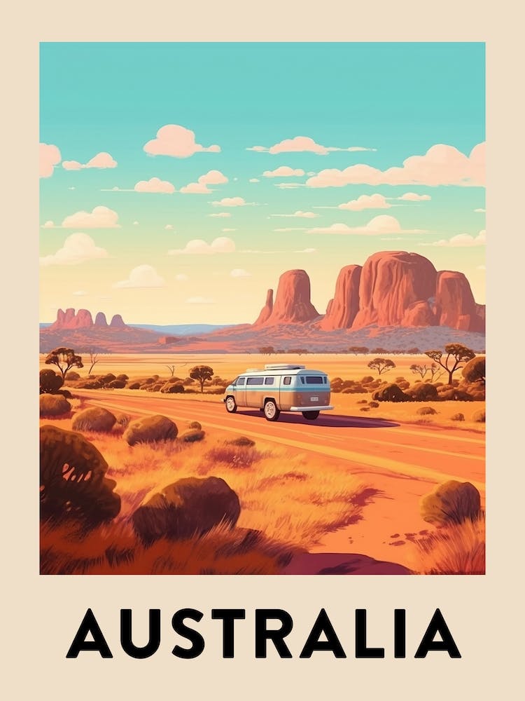 Vintage Travel Poster Australia 5