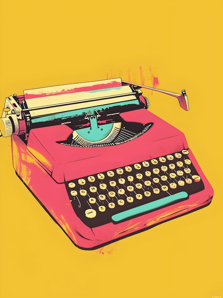 Typewriter Canvas Print