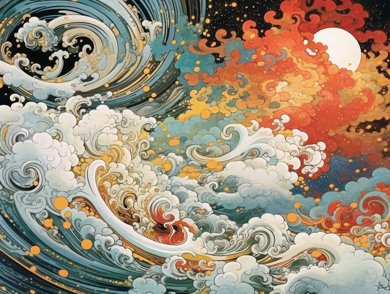 Moon And Waves 1