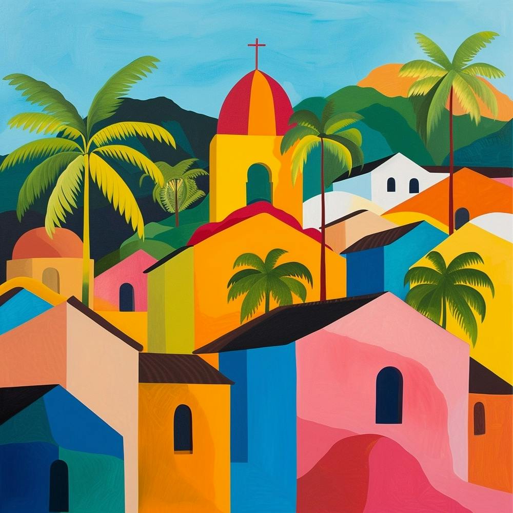 Abstract Travel Collection Granada Nicaragua 1