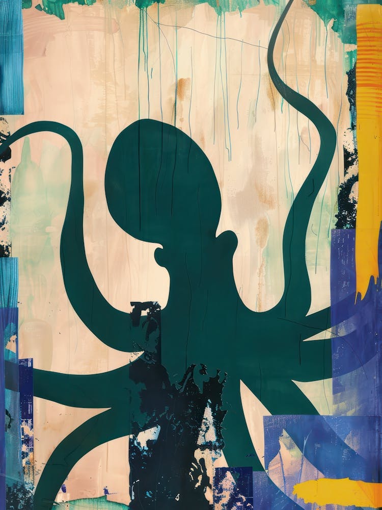 Octopus 1 Cut Out Collage