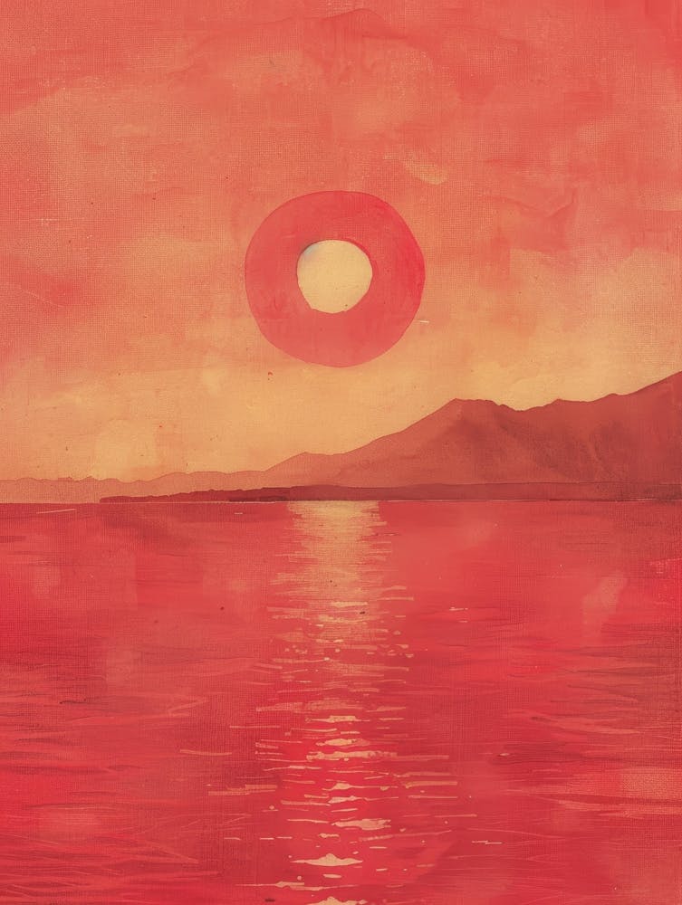 Sonnenuntergang Über Dem Ozean 99