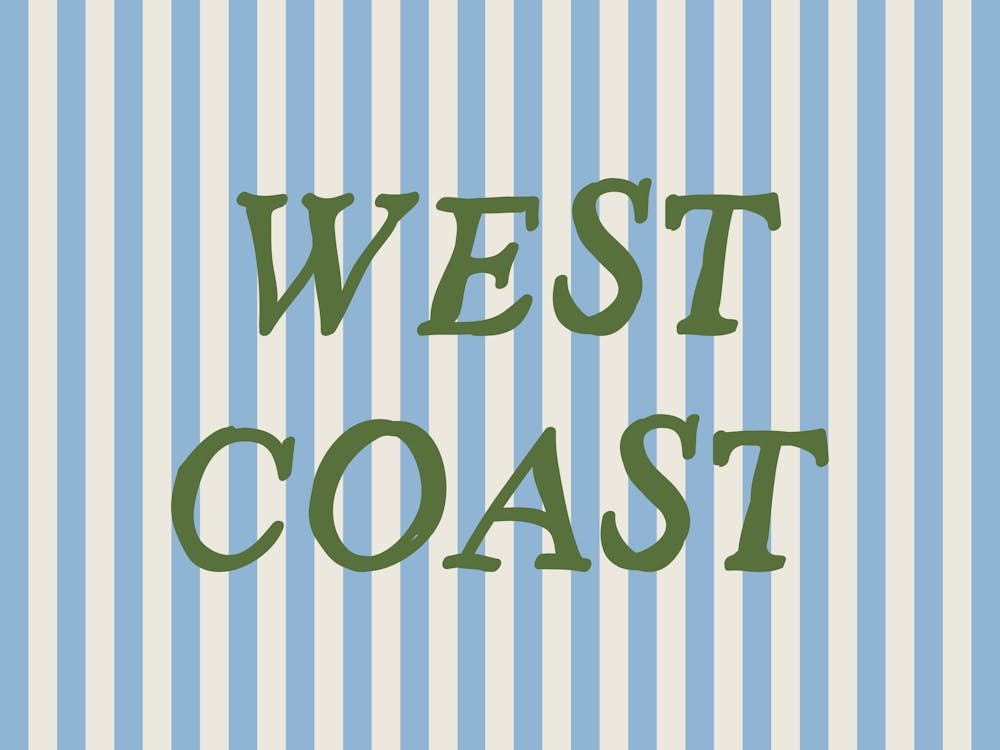 West Coast Striped Poster