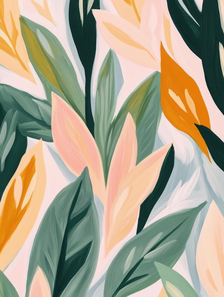 Abstract Leaf Painting 8