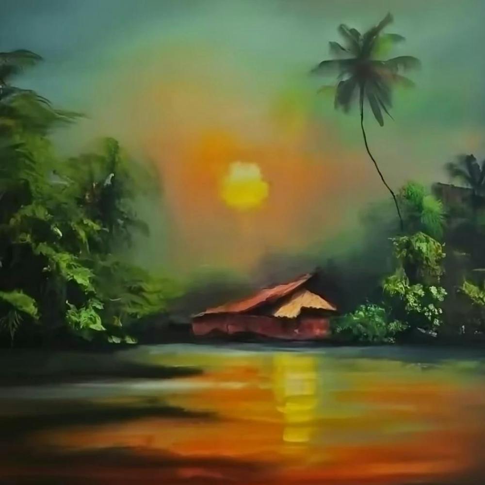 Sunset In The Jungle 1