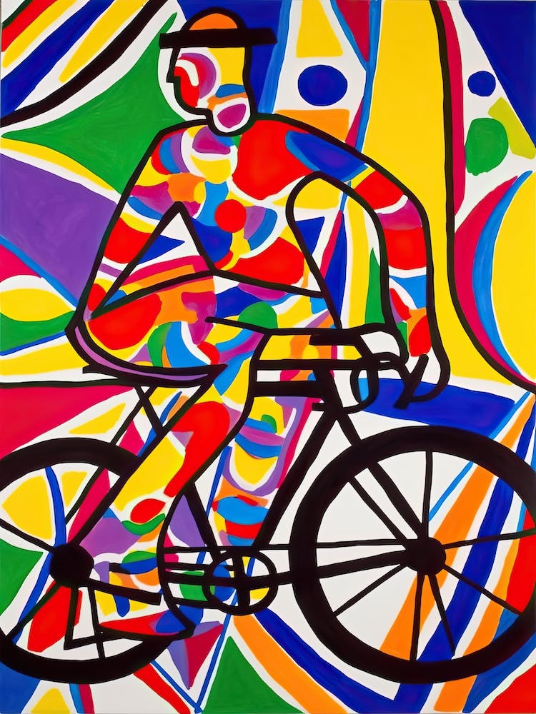 Cycling In The Style Of Matisse 3