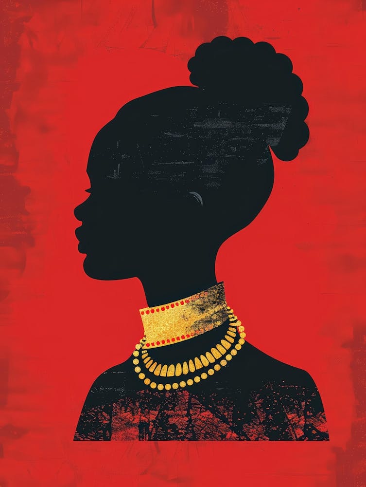 Silhouette de Femme Africaine 13