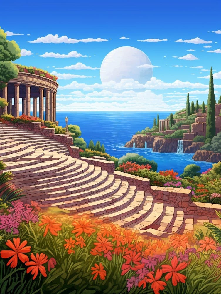 Bodrum Castle St Peters Caastle Pixel Art 5