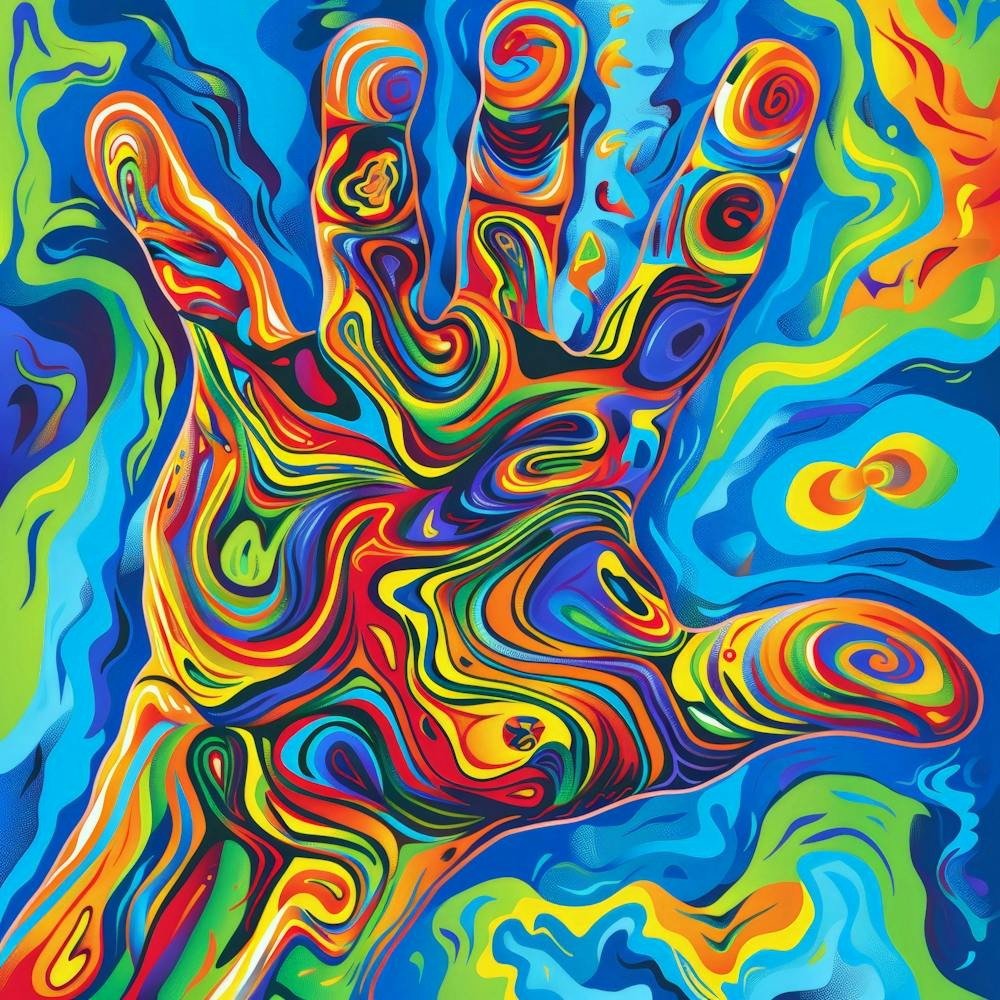 Abstract Hand Painting 1
