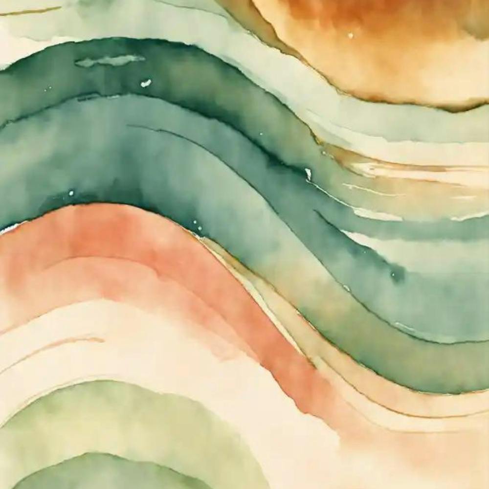 Abstract Watercolor Painting