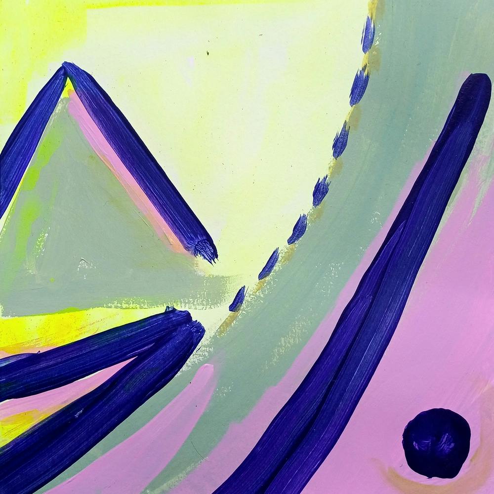 Abstract Painting Neon Yellow