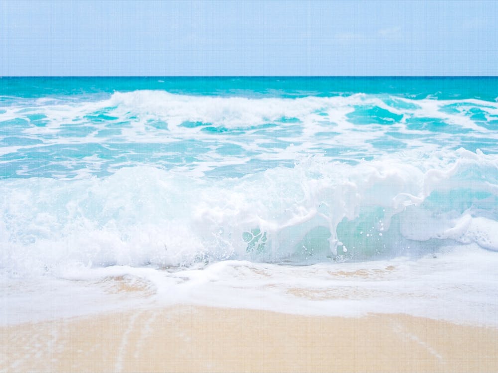 Ocean Waves 2 Canvas Look