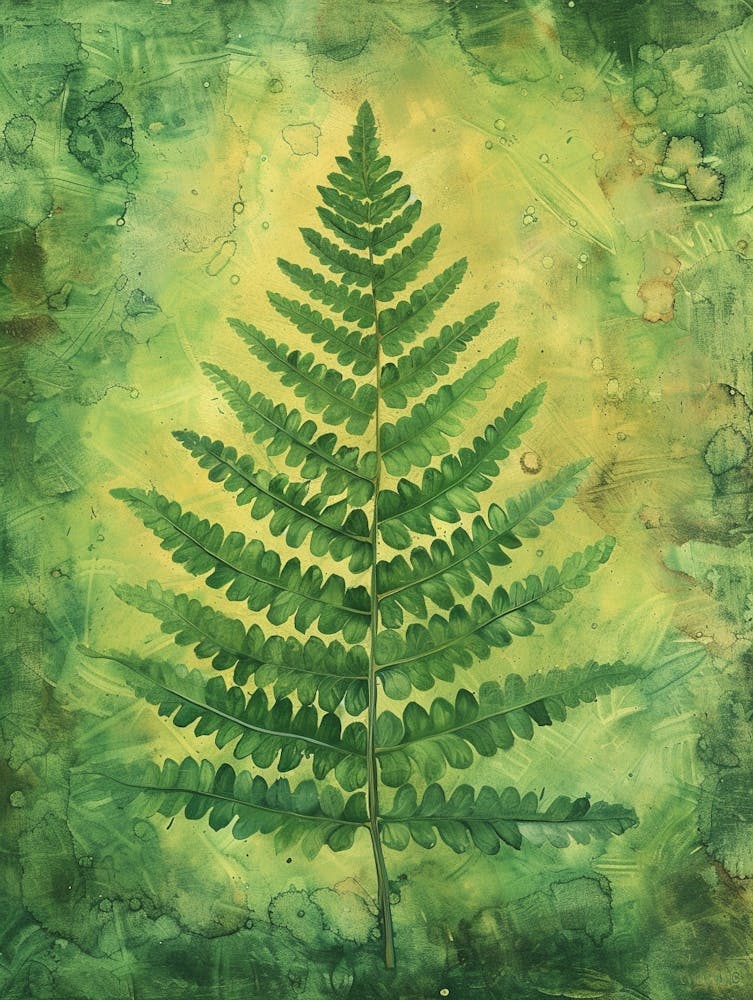 Soft Shield Fern Painting 4