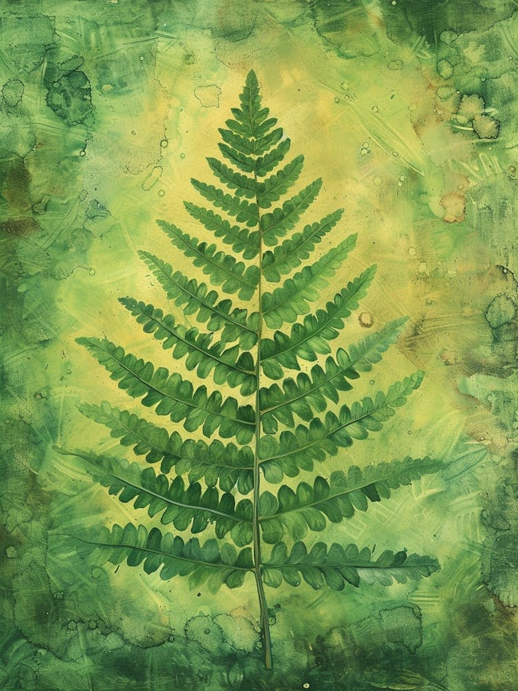 Soft Shield Fern Painting 4