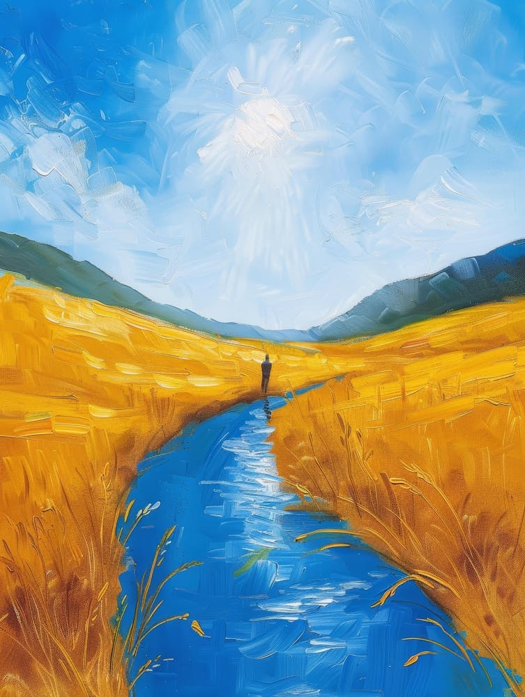 Man In A Field