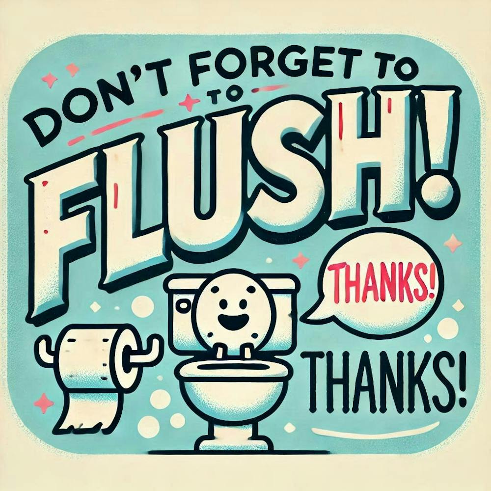Don'T Forget To Flush