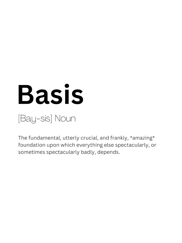 Basis Definition Bedeutung